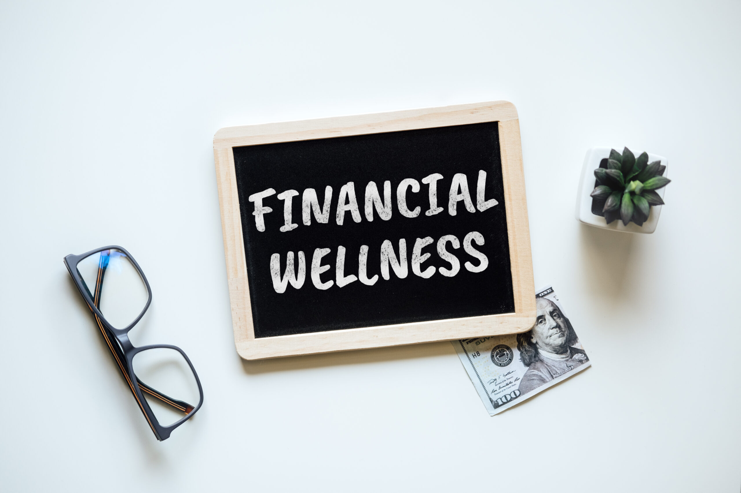 Financial wellness black frame
