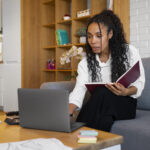 woman on computer Embracing Financial Independence