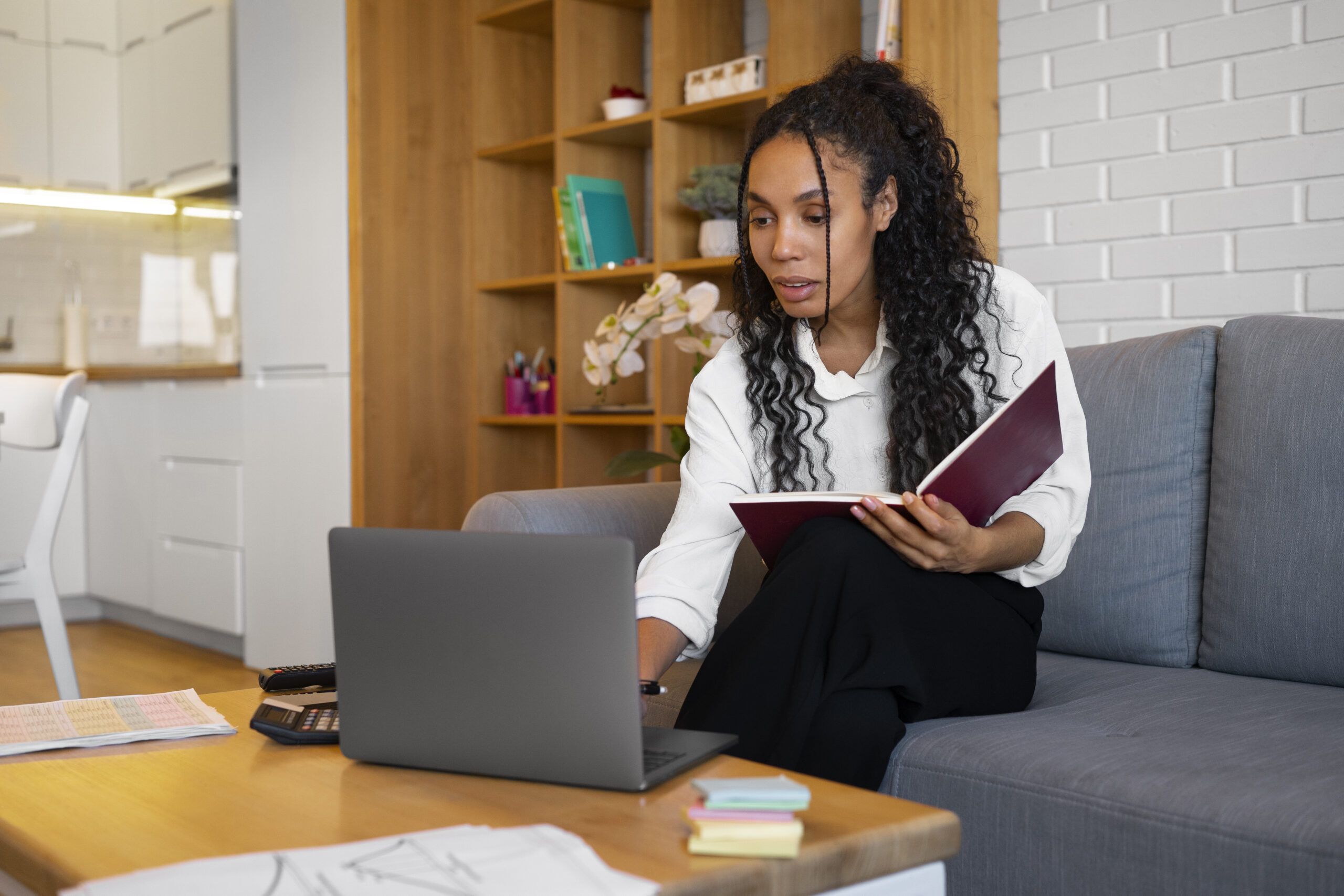 woman on computer Embracing Financial Independence